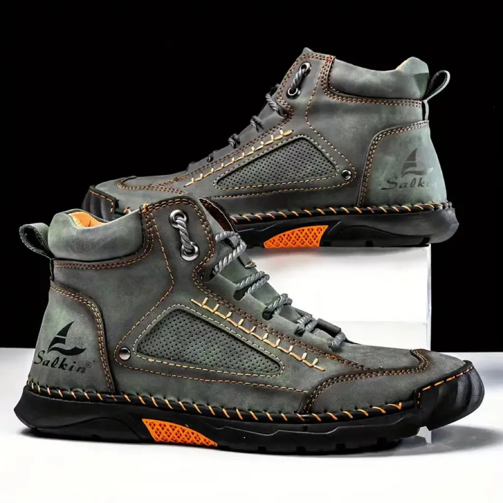 Crossfit Outdoor - Botas masculinas costuradas à mão plus