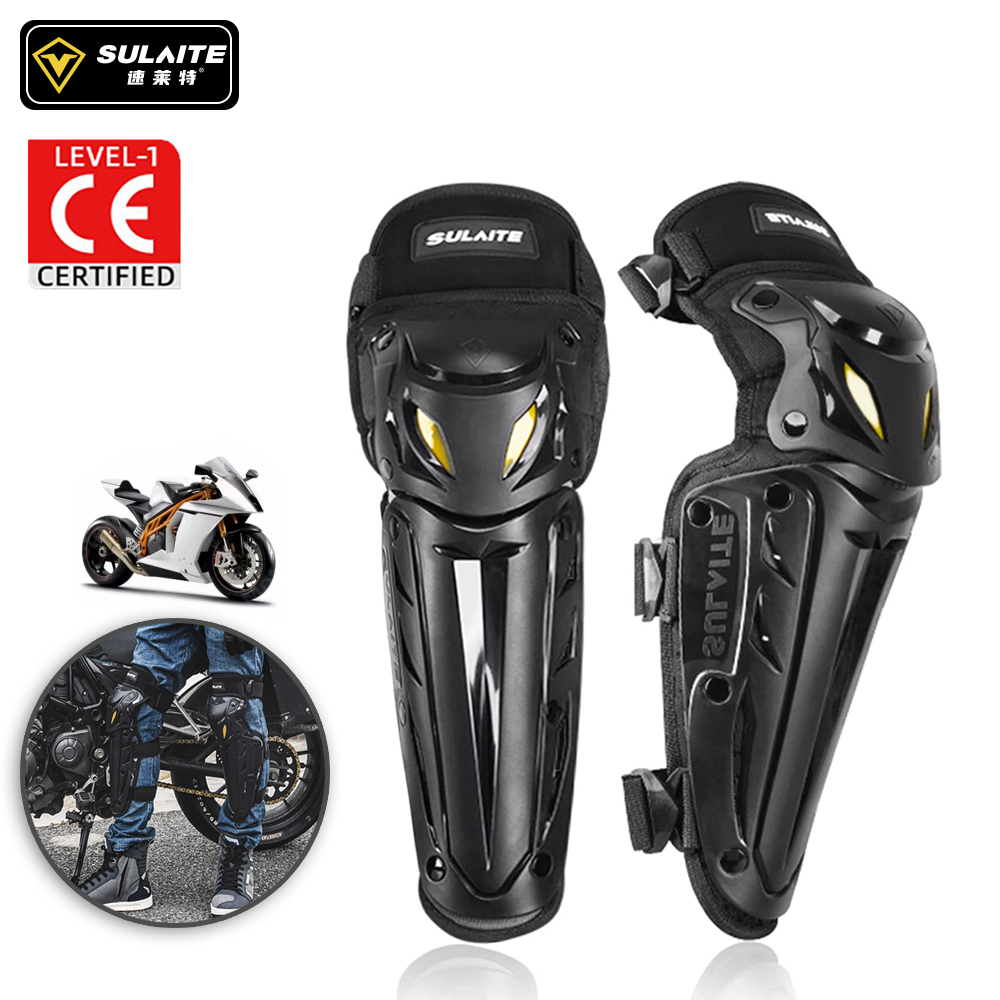 Shin Guard Crossfit - Sulaite joelheiras ajustáveis para motocicleta, caneleiras